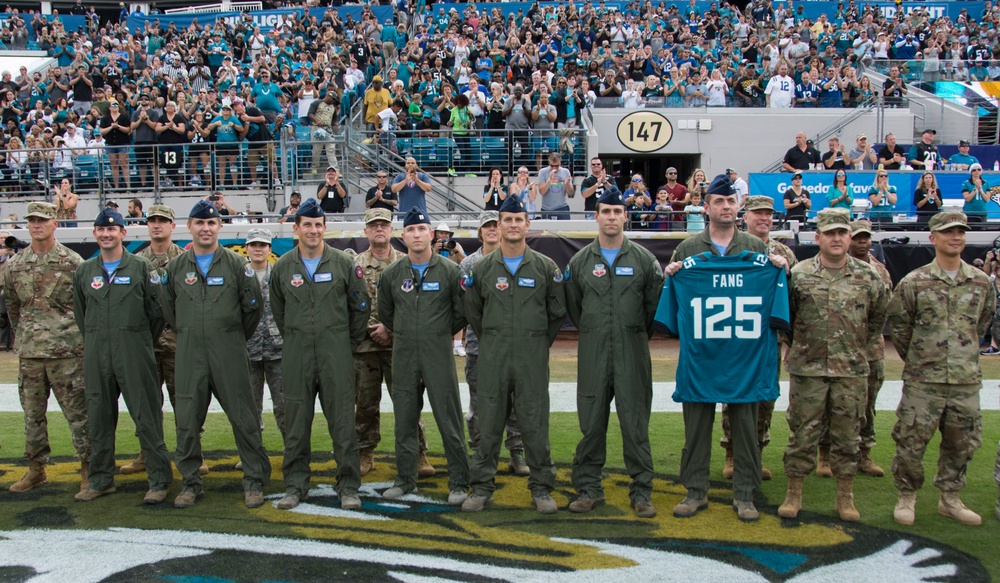 DVIDS Images Airmen join the Jaguars for a Military Appreciation