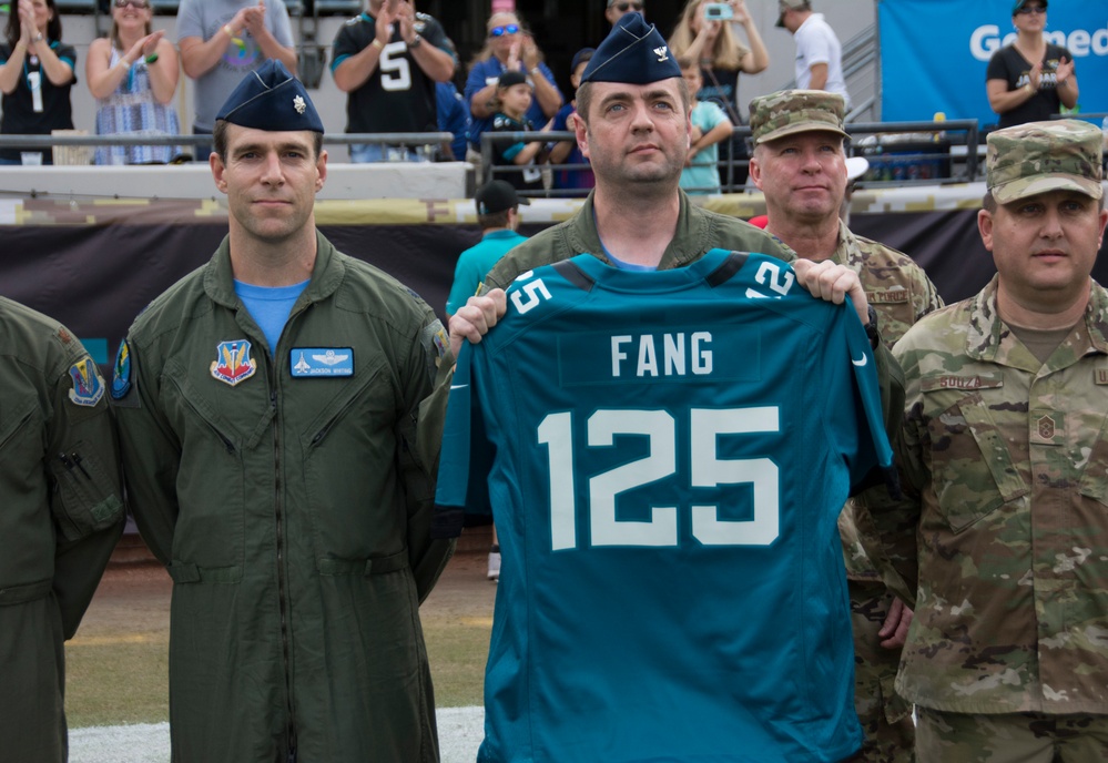 DVIDS Images Airmen join the Jaguars for a Military Appreciation