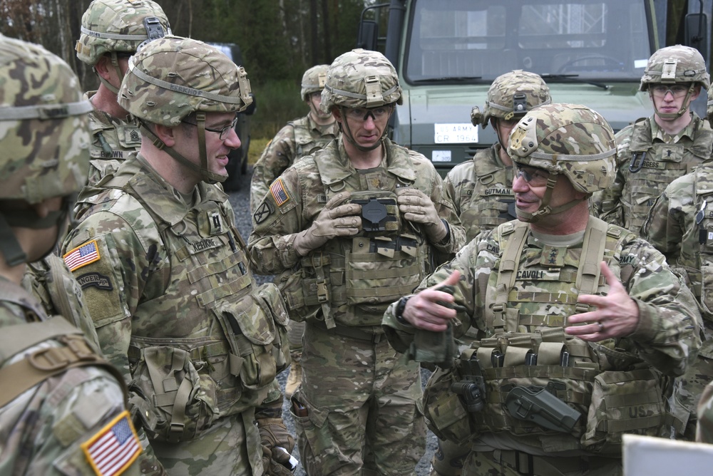 USAREUR CG Lt. Gen. Cavoli visit at 2CR