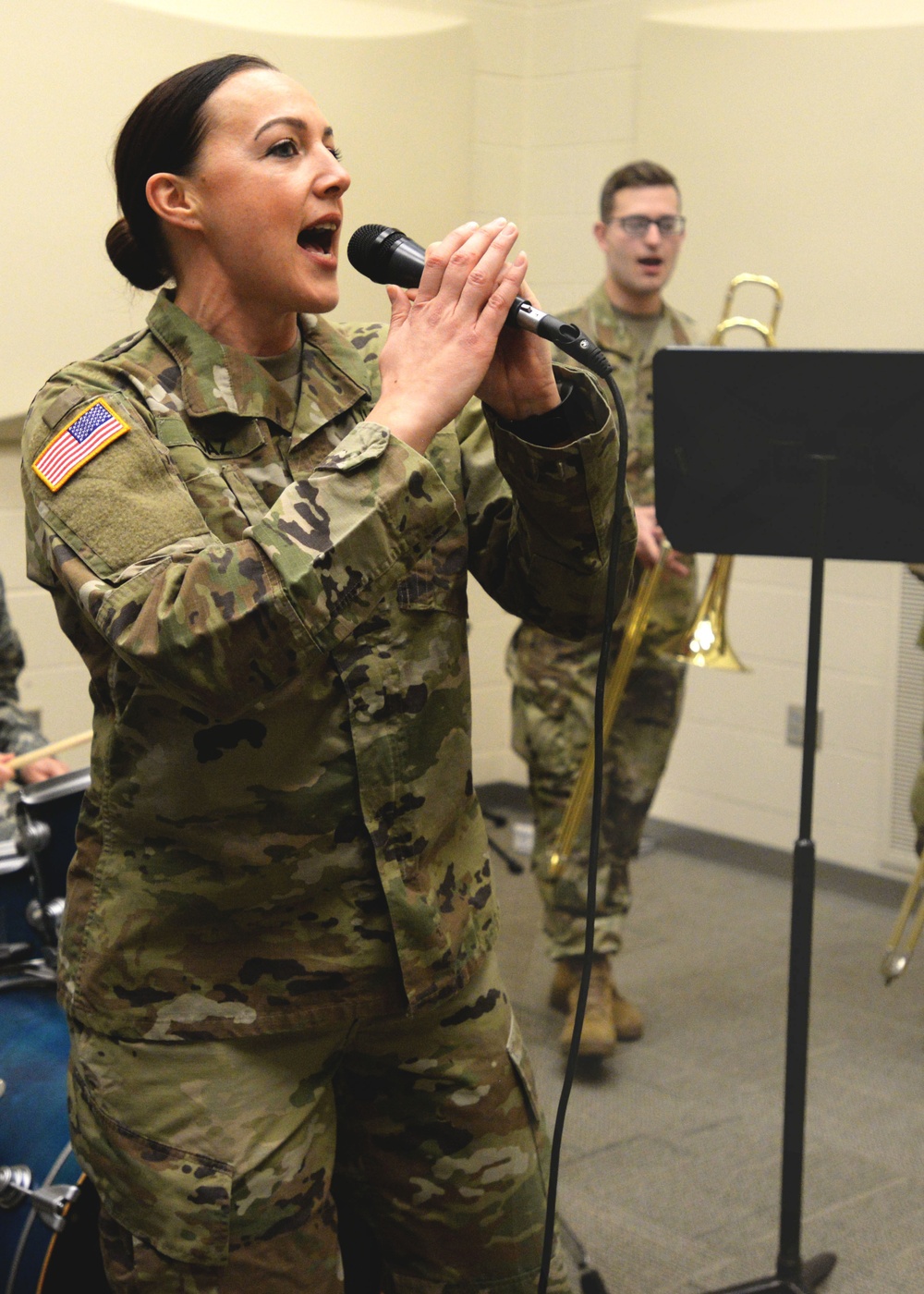 Soldier gains confidence through musical talents