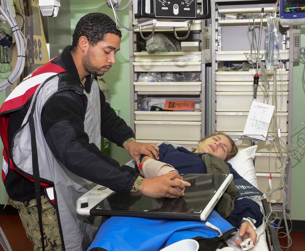 USNS Mercy (T-AH 19) Holds a Mass Casualty Drill During MERCEX