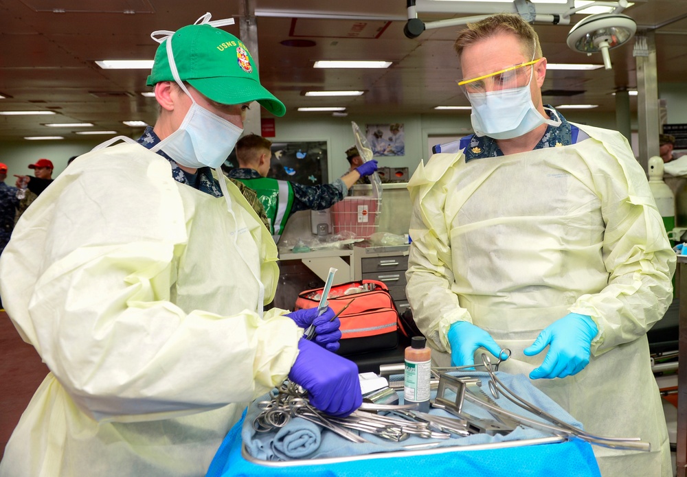 USNS Mercy (T-AH 19) Holds a Mass Casualty Drill During MERCEX