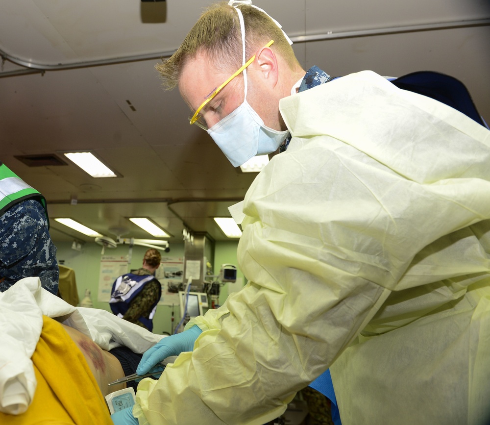 USNS Mercy (T-AH 19) Holds a Mass Casualty Drill During MERCEX