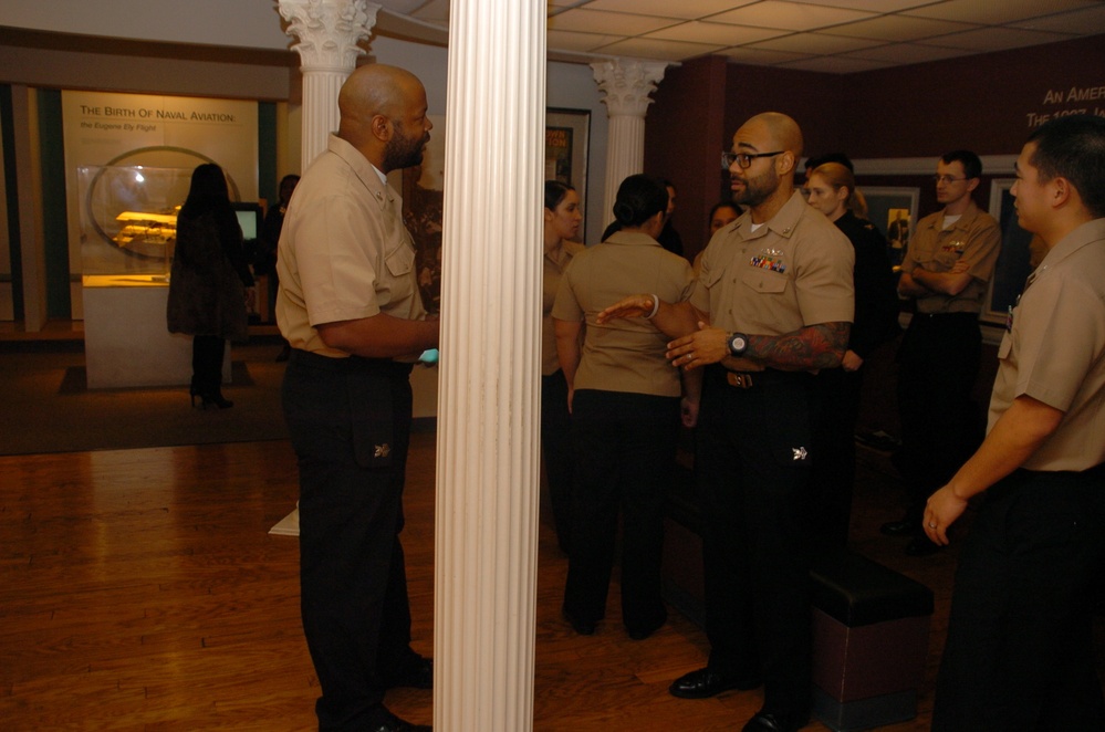 Naval Museum hosts a re-enlistment ceremony