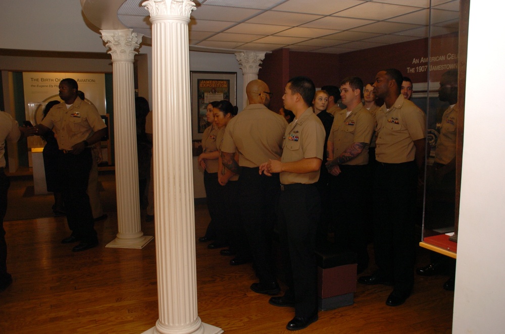 Naval Museum hosts a re-enlistment ceremony