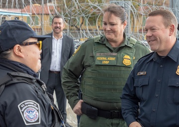 U.S. Customs and Border Protection Executive Assistant Commissioner Field Operations Todd Owen and U.S. Border Patrol Chief Carla Provost visit the San Ysidro Port of Entry