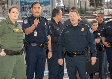 U.S. Customs and Border Protection Executive Assistant Commissioner Field Operations Todd Owen and U.S. Border Patrol Chief Carla Provost visit the San Ysidro Port of Entry