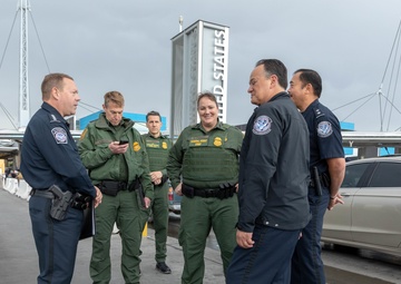 U.S. Customs and Border Protection Executive Assistant Commissioner Field Operations Todd Owen and U.S. Border Patrol Chief Carla Provost visit the San Ysidro Port of Entry