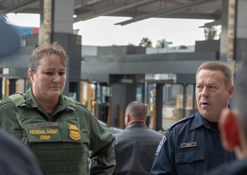 U.S. Customs and Border Protection Executive Assistant Commissioner Field Operations Todd Owen and U.S. Border Patrol Chief Carla Provost visit the San Ysidro Port of Entry
