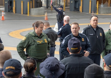 U.S. Customs and Border Protection Executive Assistant Commissioner Field Operations Todd Owen and U.S. Border Patrol Chief Carla Provost visit the San Ysidro Port of Entry