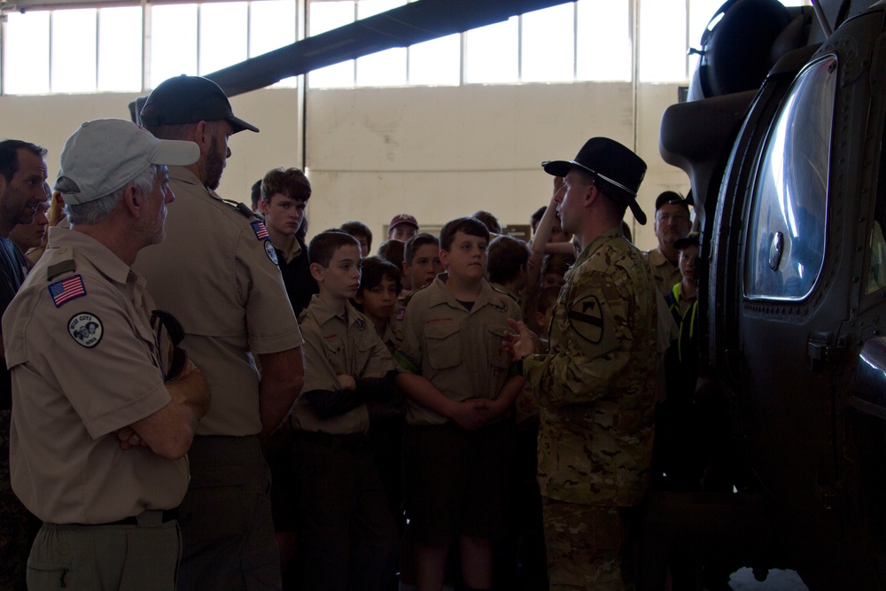 Boy Scout Troop 1171 Visits Fort Hood