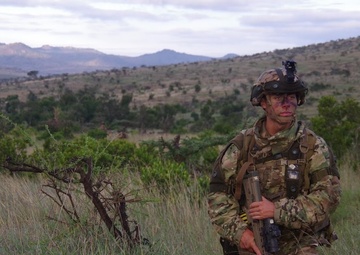 Fury, 2PARA Paratroopers Dig In, Patrol in Fight against Simulated Enemy in Kenya