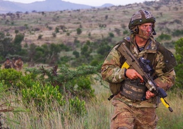 Fury, 2PARA Paratroopers Dig In, Patrol in Fight against Simulated Enemy in Kenya