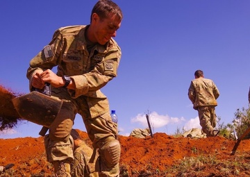 Fury, 2PARA Paratroopers Dig In, Patrol in Fight against Simulated Enemy in Kenya