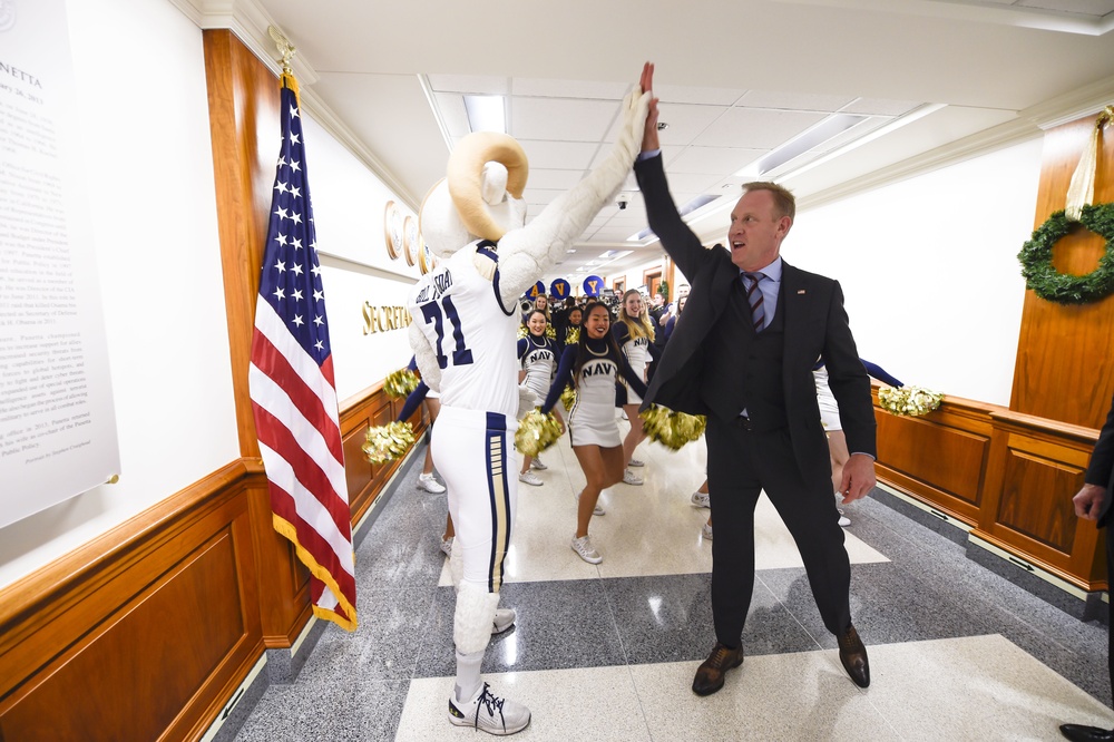 U.S. Navy Football Game Pep Rally at the Pentagon