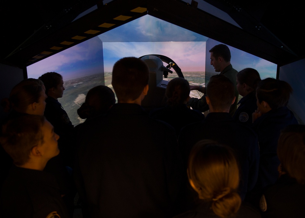 Idaho's only Air Force JROTC squadron tours IDANG