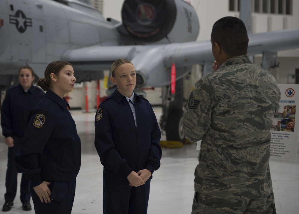 Idaho's only Air Force JROTC squadron tours IDANG