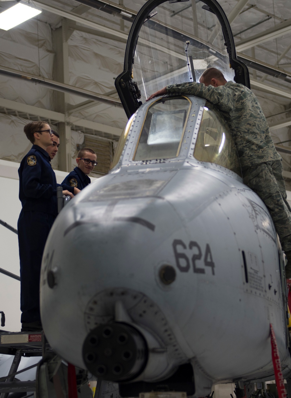 Idaho's only Air Force JROTC squadron tours IDANG