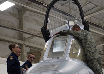 Idaho's only Air Force JROTC squadron tours IDANG