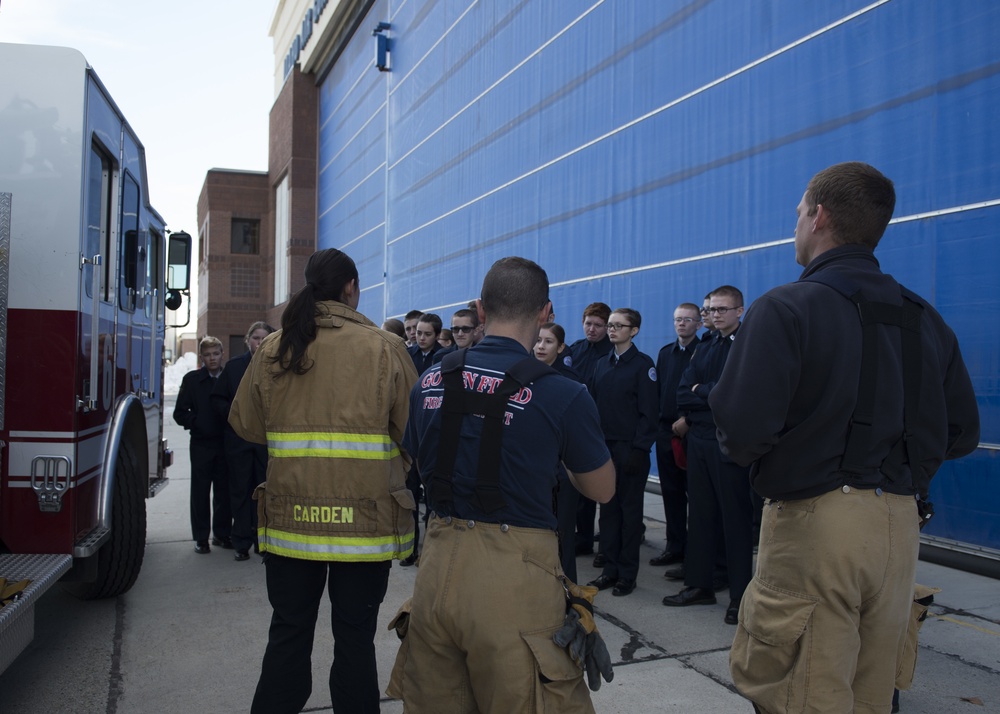 Idaho's only Air Force JROTC squadron tours IDANG