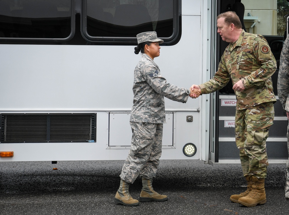 AFRC commander visits Duke Field