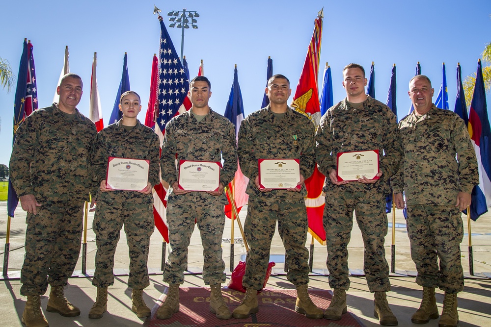 MCI-W Marines are awarded for exceptional performance