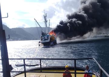 Response to fishing vessel fire in American Samoa continues, investigation underway