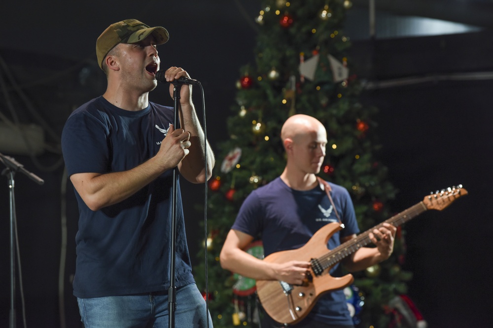 AFCENT Band Brings Holiday Cheer to ADAB
