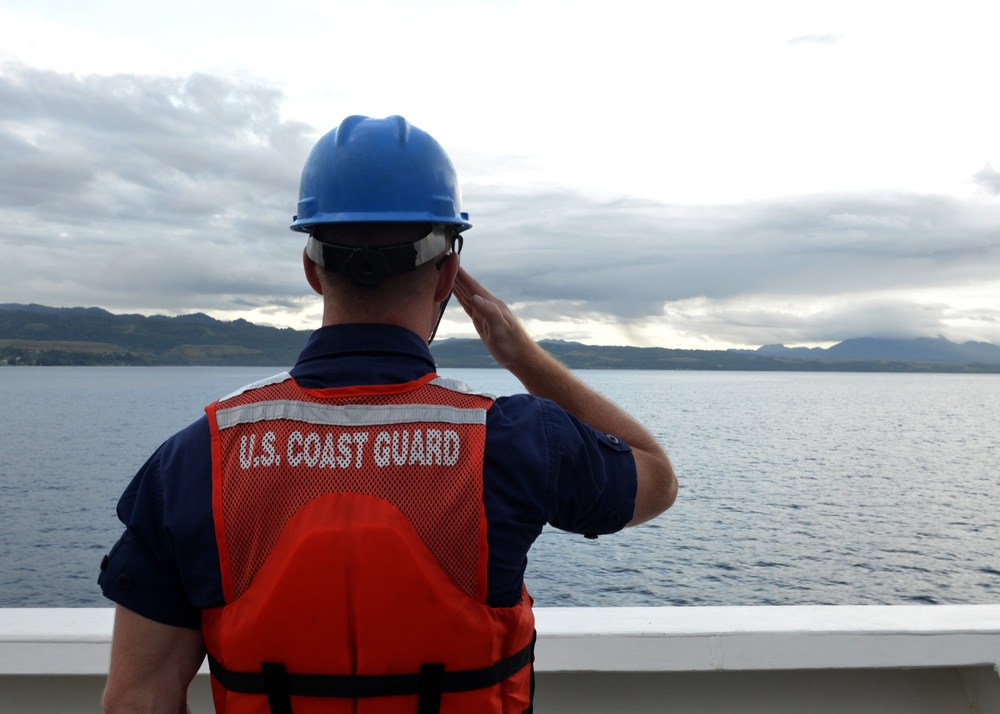 Coast Guard Cutter Munro visits Guadalcanal