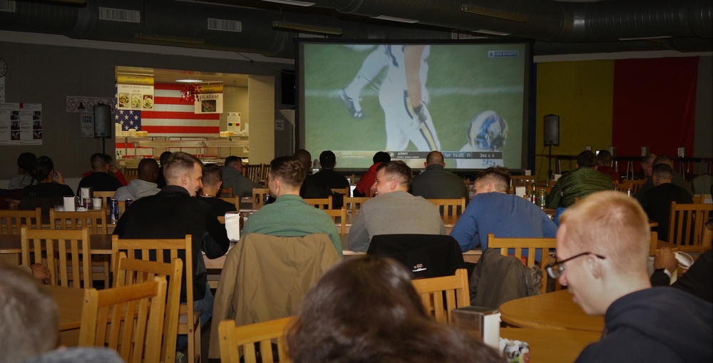 U.S. Soldiers enjoy 119th Army-Navy football game from Romania