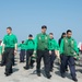 U.S. Sailors conduct foreign-object and debris walk down