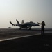 An F/A-18E Super Hornet, with Strike Fighter Squadron (VFA) 97, taxies after landing on the flight deck aboard the Nimitz-class aircraft carrier USS John C. Stennis (CVN 74).