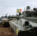 Ukrainian troops stage tanks during Combined Resolve XI