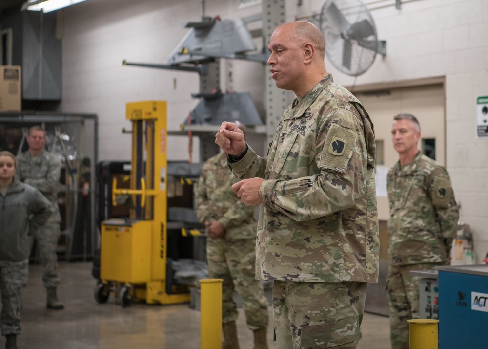 The Adjutant General of Oklahoma visits the 138th Fighter Wing