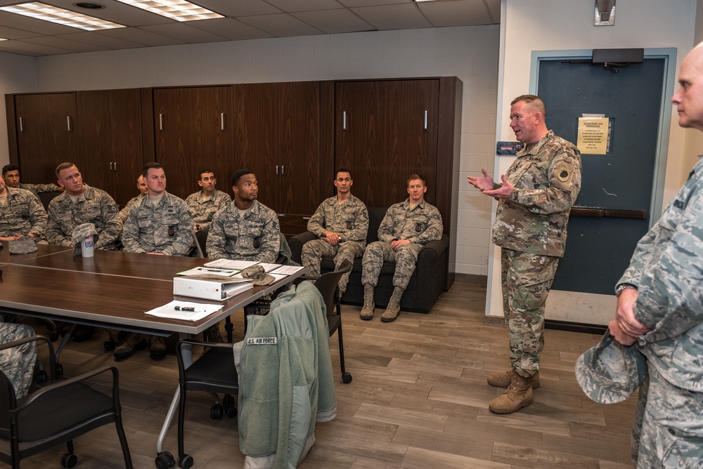 Illinois Adjutant General meets with 182nd Civil Engineer Squadron fire department