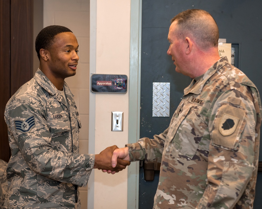 Illinois Adjutant General coins 182nd Airlift Wing Airmen