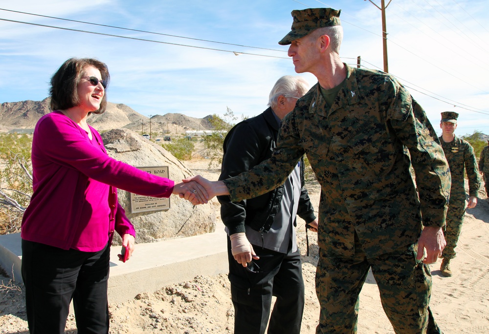 Sister of fallen Seabee visits Combat Center