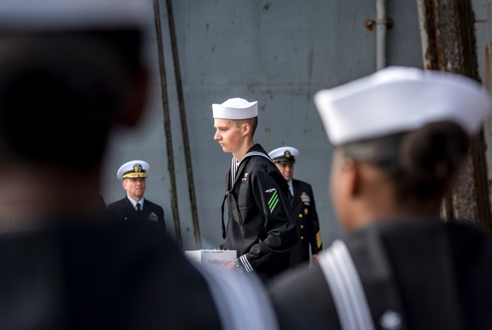 Burial-at-Sea Aboard GHWB
