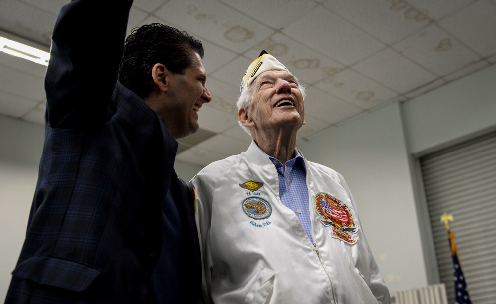 Nellis welcomes Ed Hall on Pearl Harbor Day