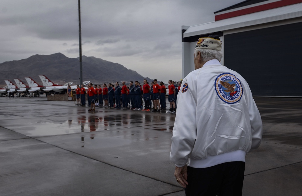 DVIDS - Images - Nellis welcomes Ed Hall on Pearl Harbor Day [Image 5