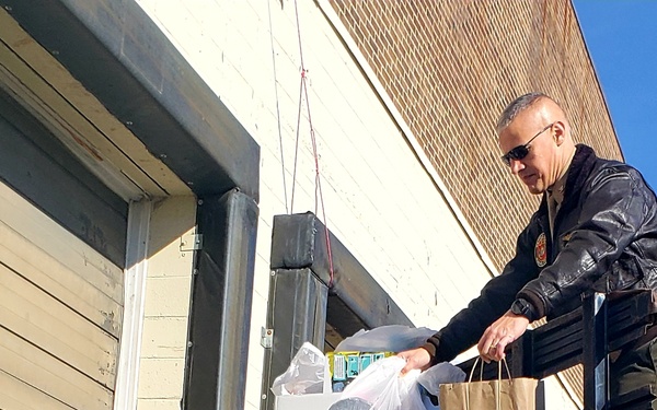 MCB Quantico's base CO, sergeant major donates to Toys for Tots NoVA campaign