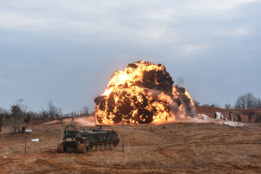 541st Sapper Company 3rd Platoon conducts MICLIC live fire