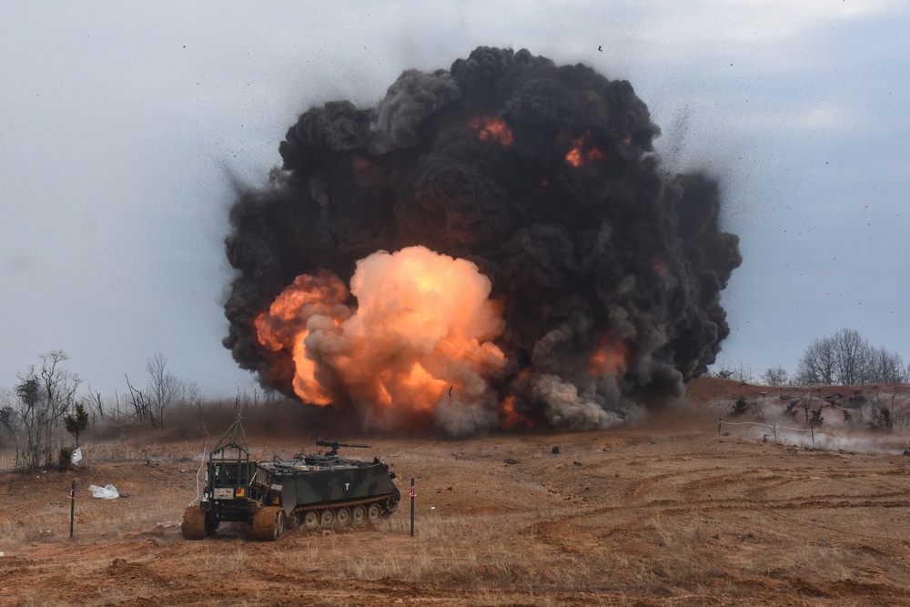 541st Sapper Company 3rd Platoon conducts MICLIC live fire