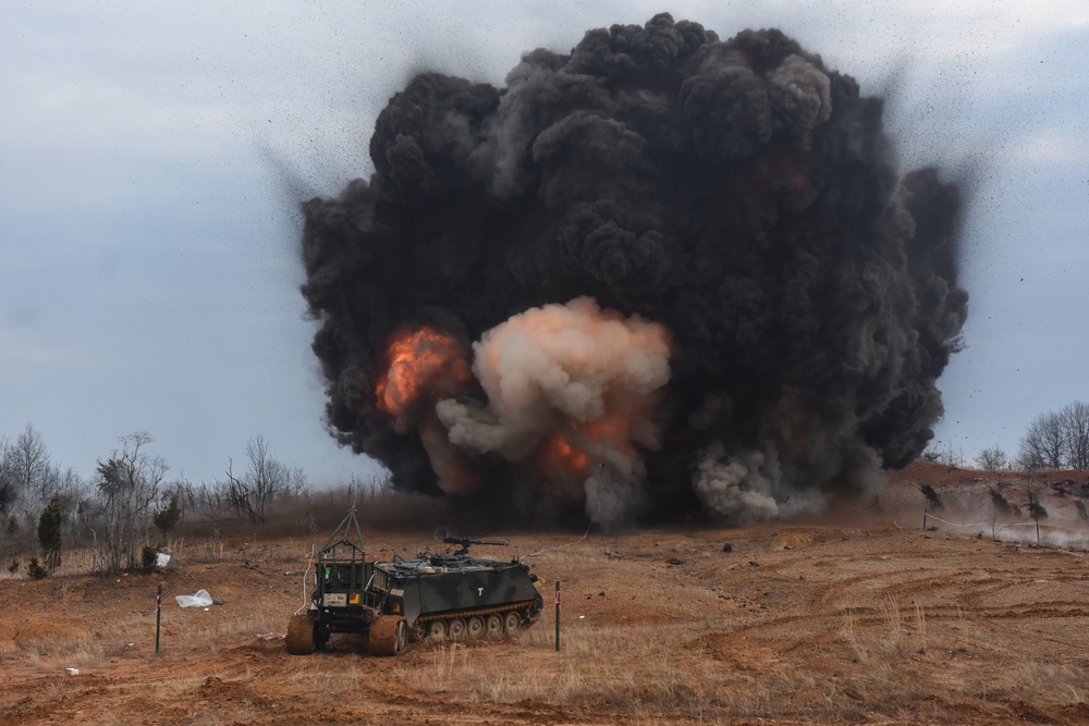 541st Sapper Company 3rd Platoon conducts MICLIC live fire