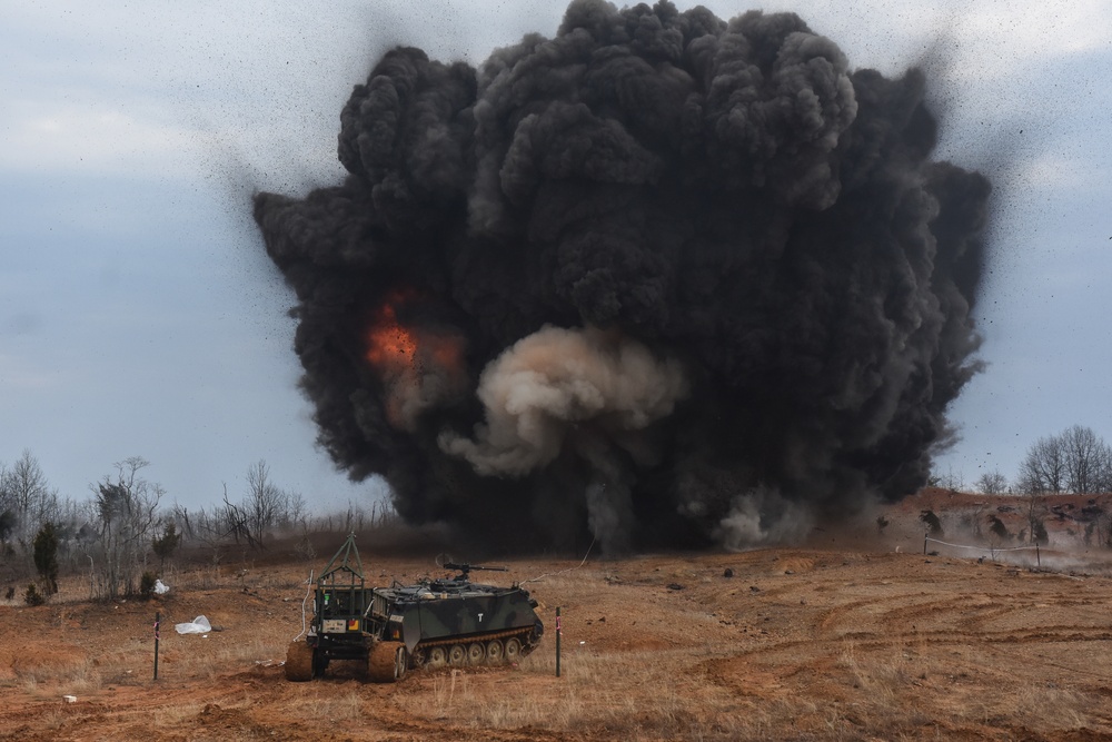 541st Sapper Company 3rd Platoon conducts MICLIC live fire