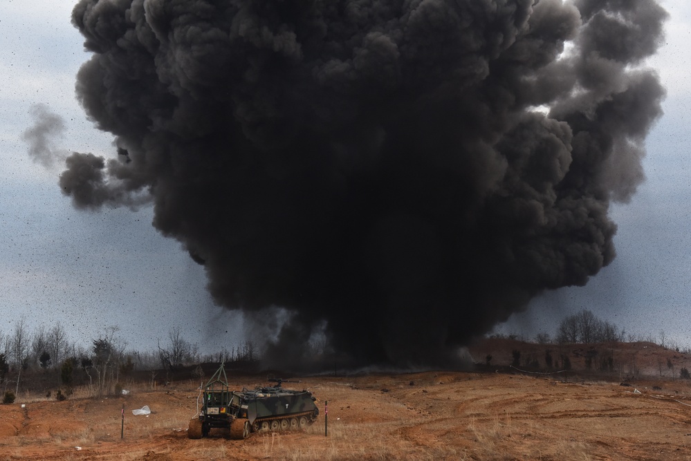 541st Sapper Company 3rd Platoon conducts MICLIC live fire