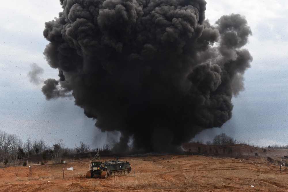 541st Sapper Company 3rd Platoon conducts MICLIC live fire