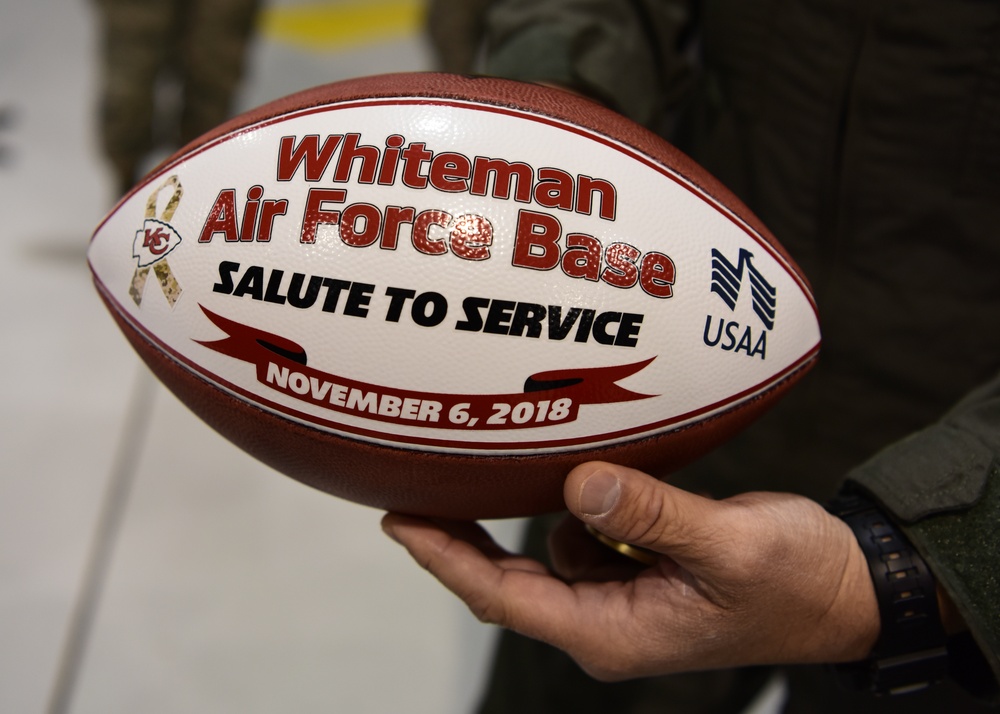 Kansas City Chiefs visit Whiteman Air Force Base