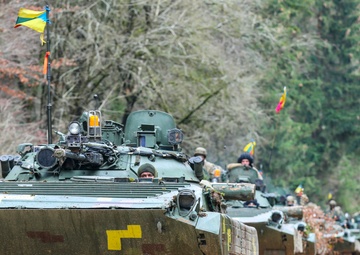 Ukrainian Armored Vehicles Are Part of the Multinational Team of Exercise Combined Resolve XI