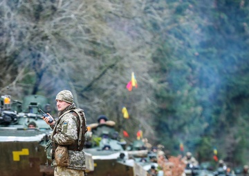 Ukrainian Armored Vehicles Are Part of the Multinational Team of Exercise Combined Resolve XI